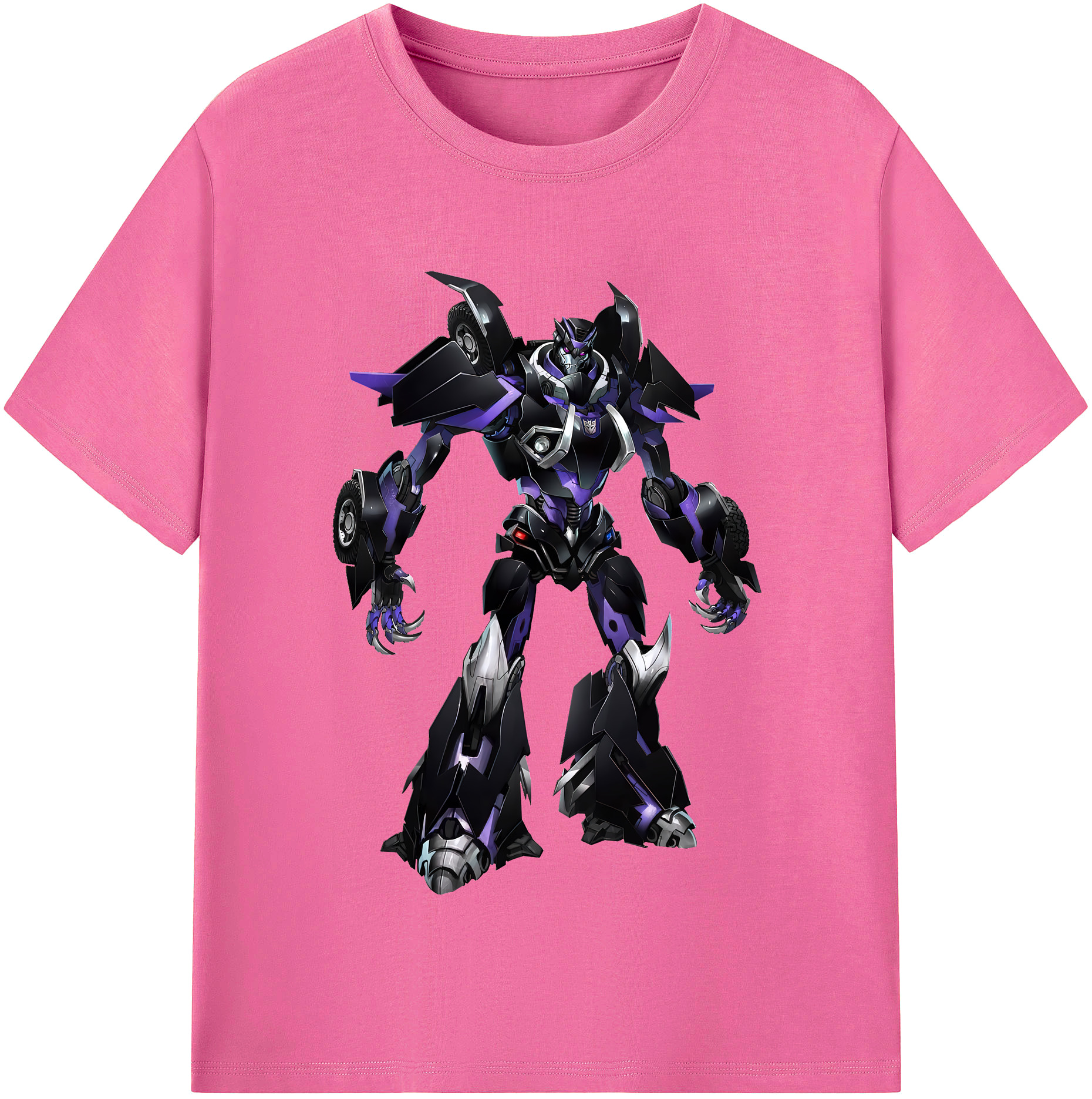 （画像用） Transformers トランスフォーマー レディースカジュアルプリントTシャツ（綿100％）